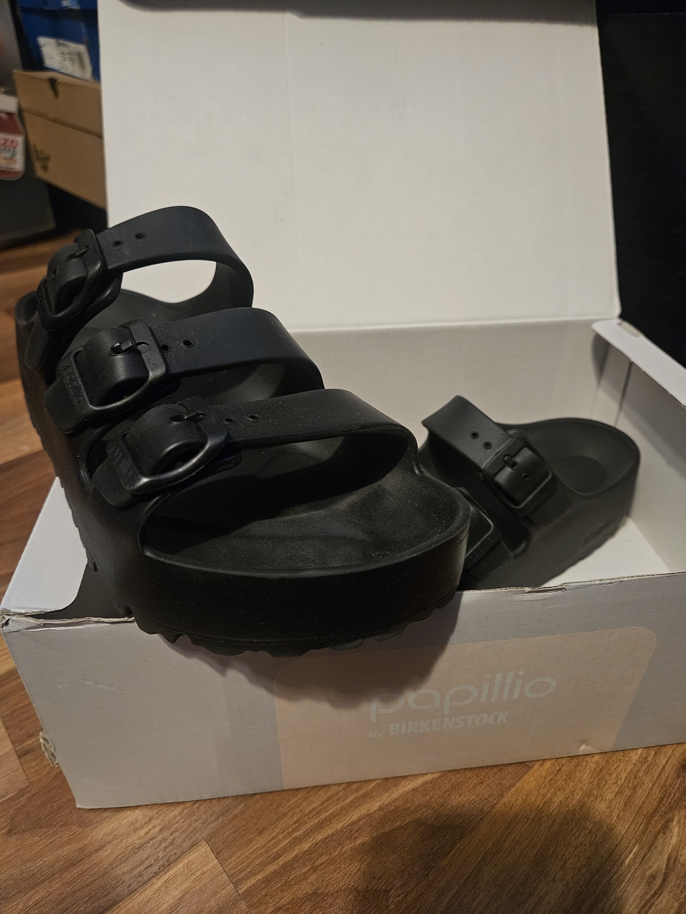 Birkenstock Black Triple Strap Sandals